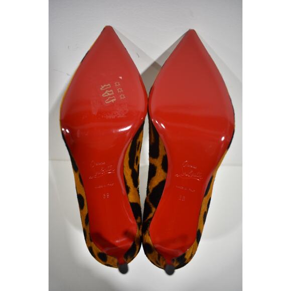 Christian Louboutin So Kate Booty 85 Black Spicy Leopard Ankle Heel Bootie 39 - Picture 12 of 12